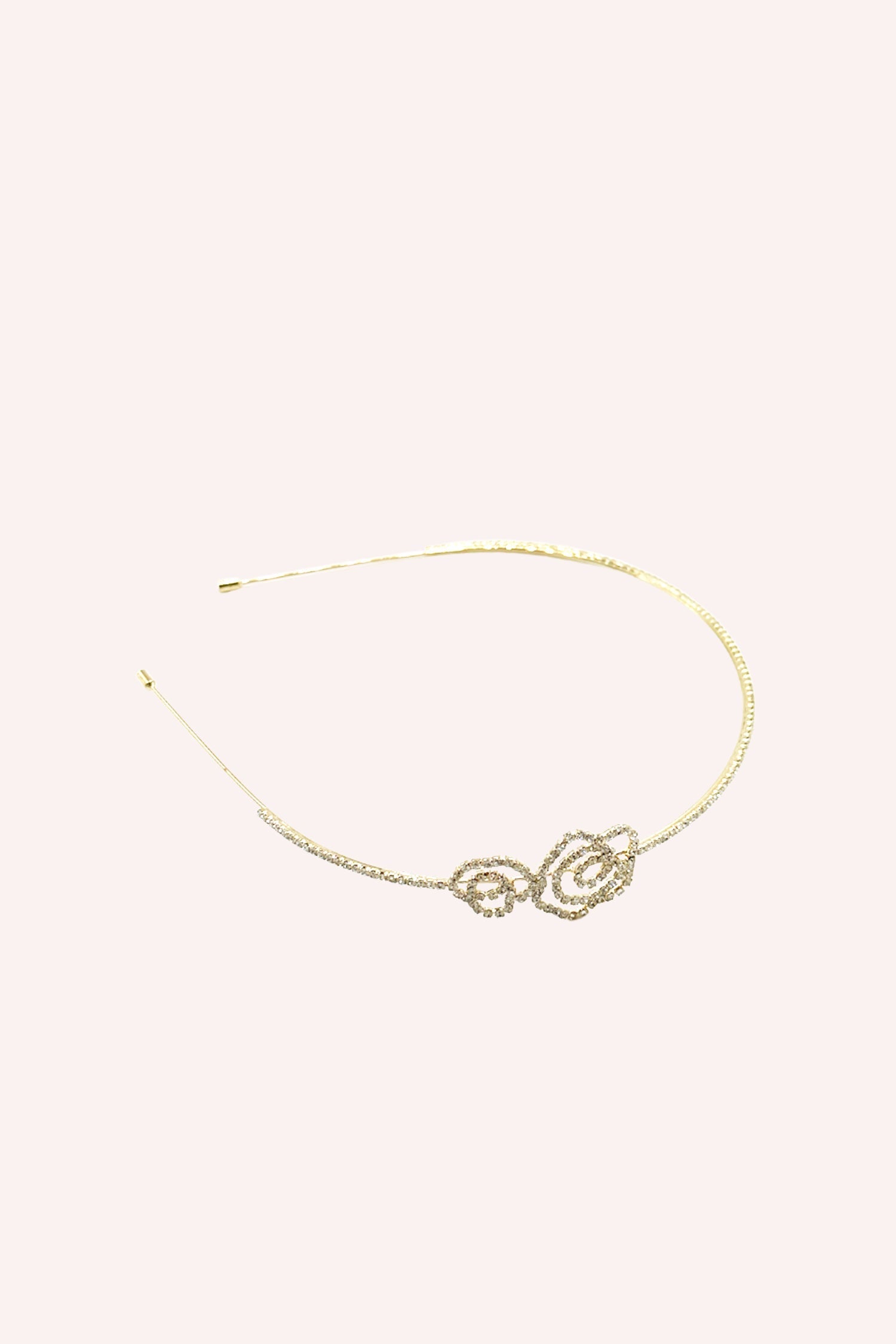 Anna Sui Gold Rose Cutout Flower Headband