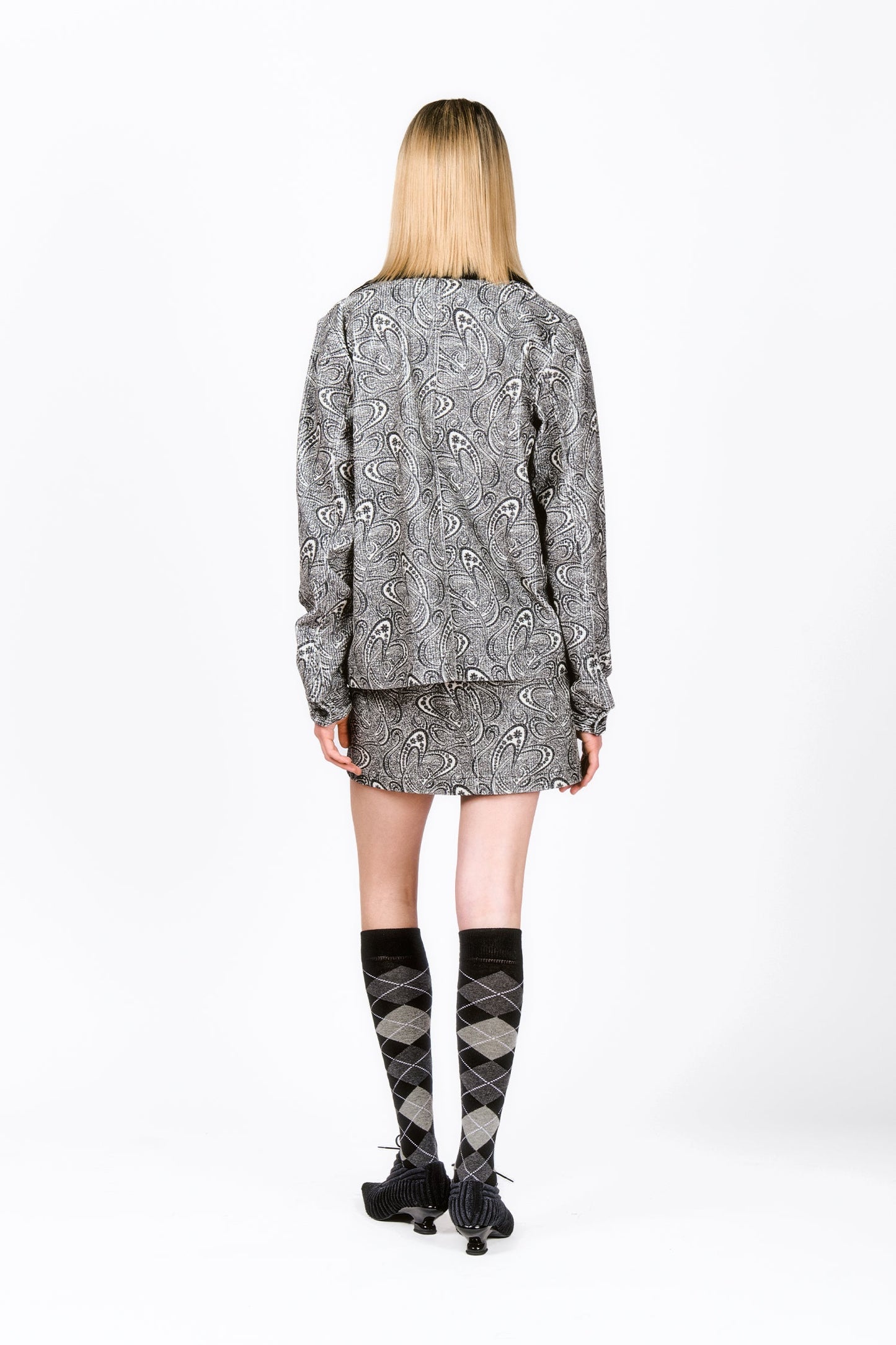 Anna Sui Beardsley Paisley Corduroy Skirt