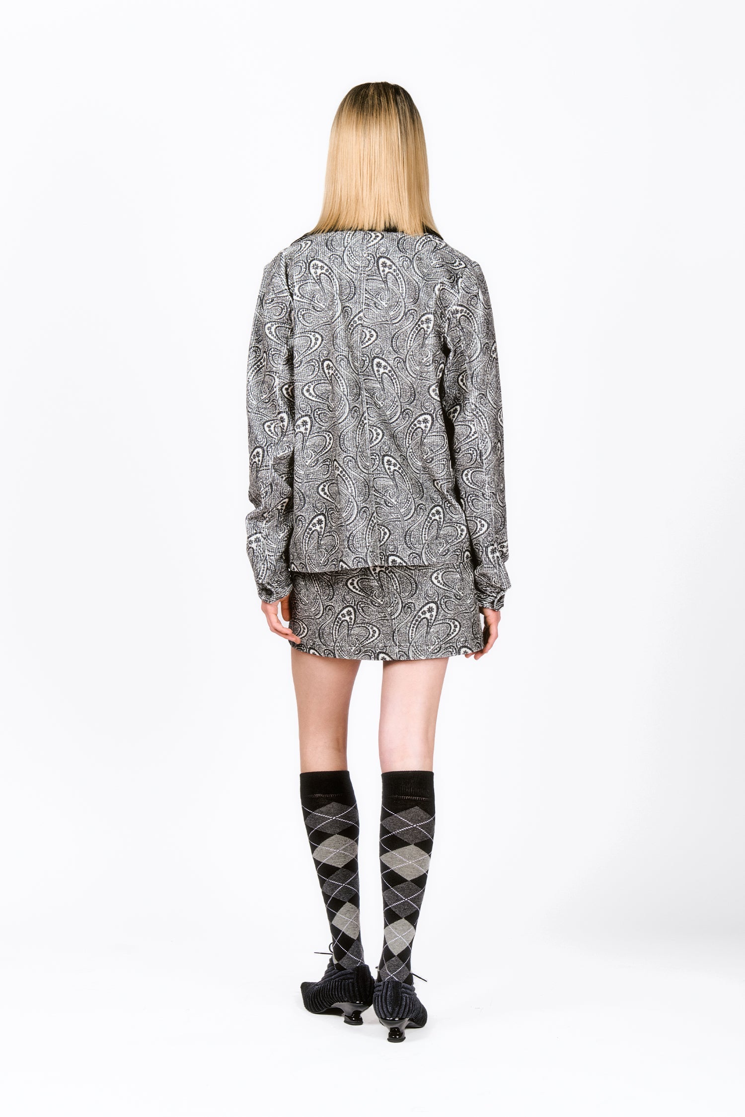 Anna Sui Beardsley Paisley Corduroy Skirt