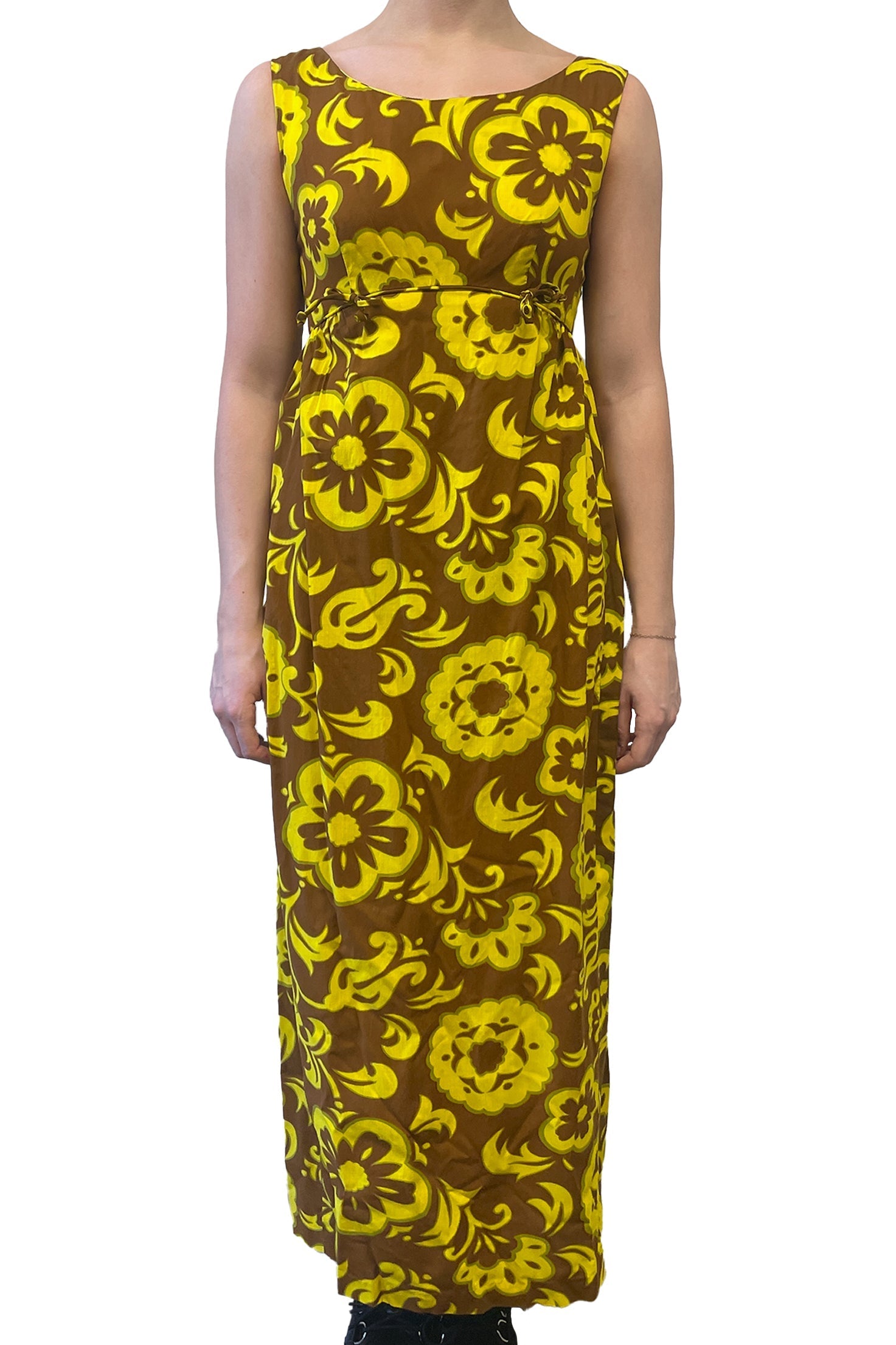 Anna Sui Vintage Kamani O Hawaii Floral Maxi Dress