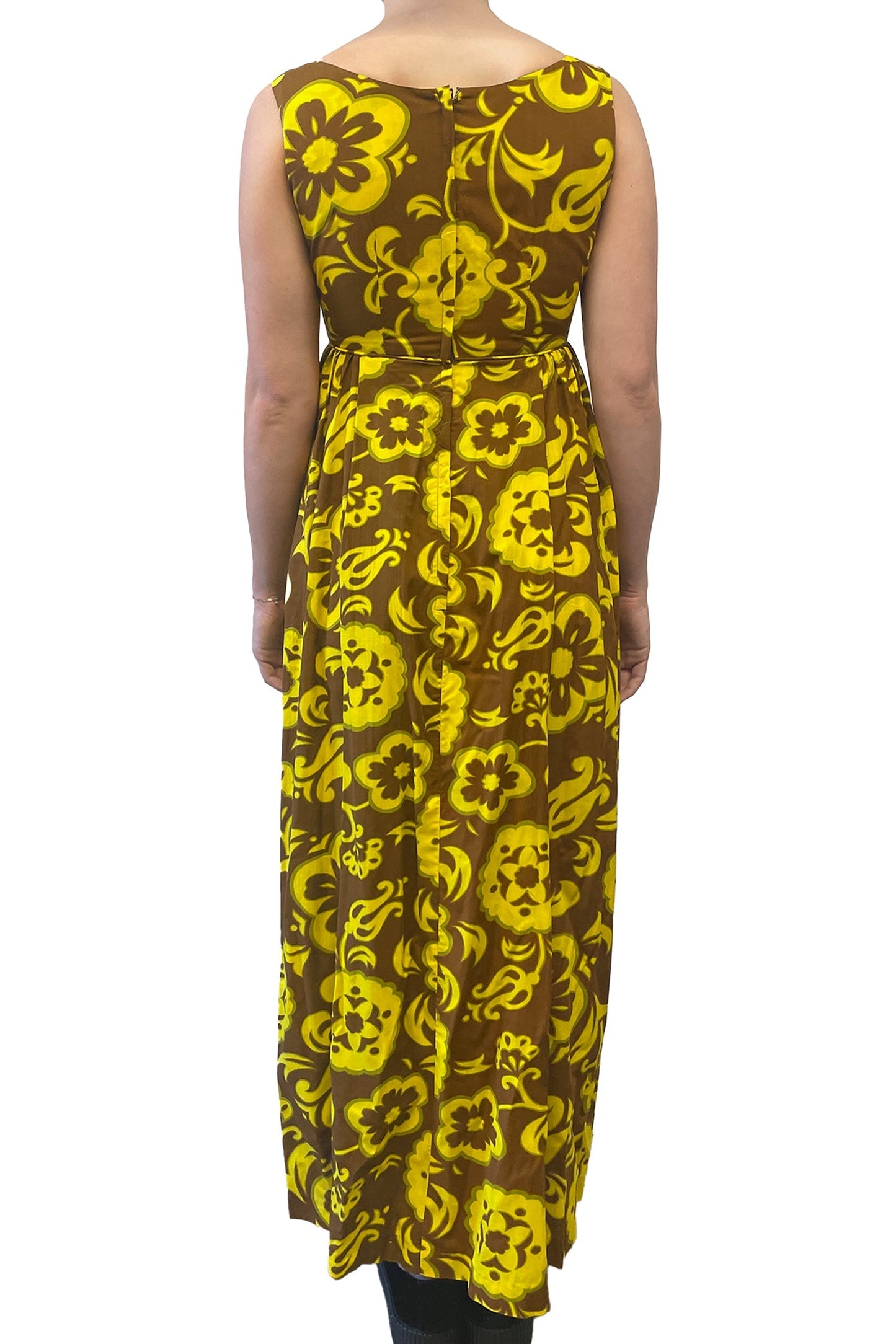 Anna Sui Vintage Kamani O Hawaii Floral Maxi Dress