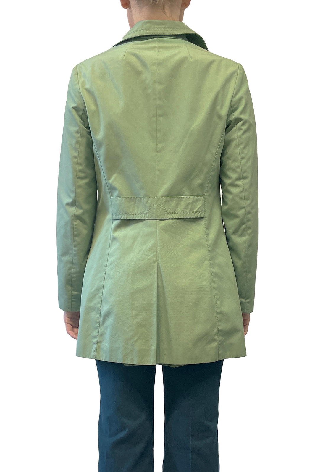 Anna Sui Vintage Sixties C&A Green Button Up Trench Coat
